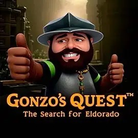 Logo of Gonzo's Quest from NetEnt at Billionaire Casino