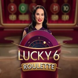 Official Live Casino logo: Lucky 6 Roulette by Pragmatic Play at Billionaire Casino